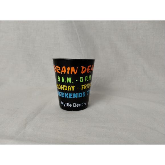Myrtle Beach Collectible Shot Glass - Brain Dead Shotglass - Picture 1 of 4